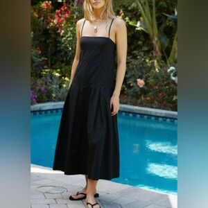 NWOT Free People In My Town Midi Cotton Dress Cut Out Size XS